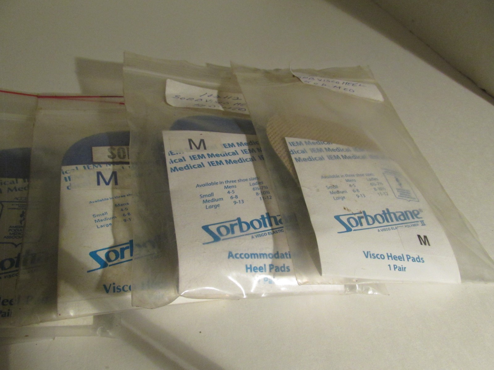 NEW Sorbothane IEM Visco Heel Pads Small & Medium