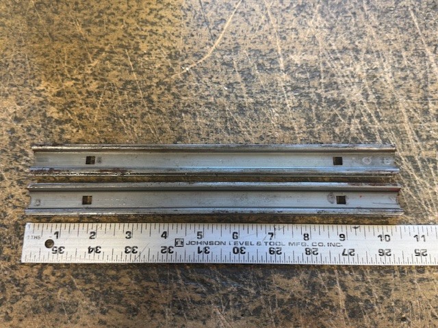 Vintage CRAFTSMAN 10-1/2" Toolbox Box Chest Friction Drawer Slide Pair + Clips