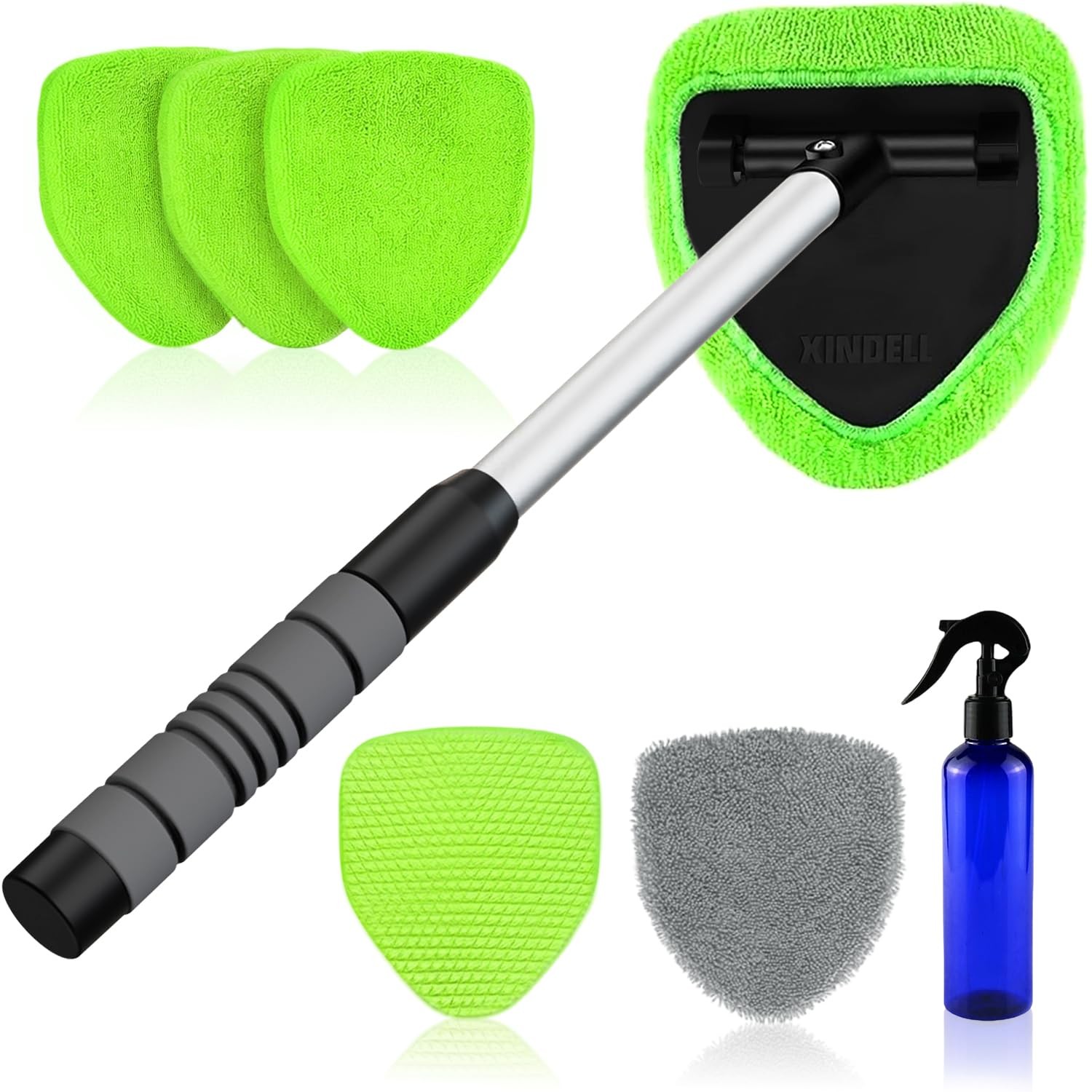 Interior Windshield Cleaner Tool – Car Interior Window Cleaning Kit With