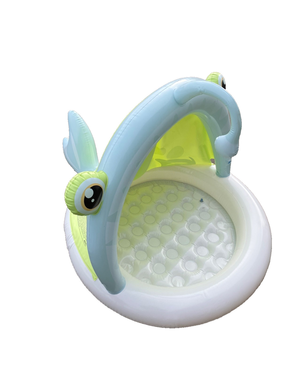 Inflatable Baby Pool with Canopy - Green Anglerfish