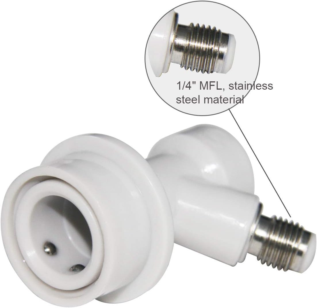 Ball Lock MFL Quick Disconnects for Gas & Liquid - 2 Pair Set