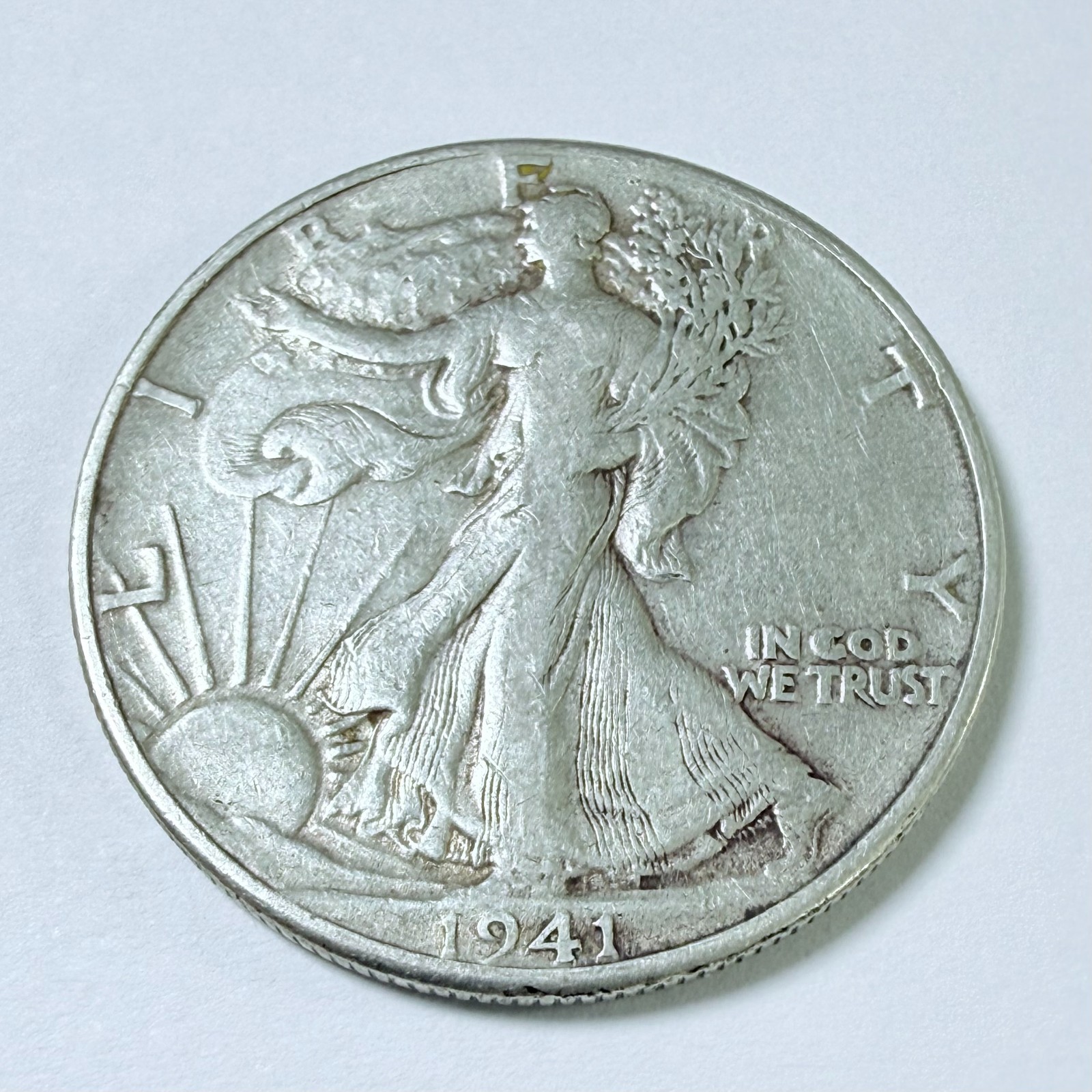 1941 Walking Liberty Half Dollar 90% Silver VEERY FINE DETAILS #9885
