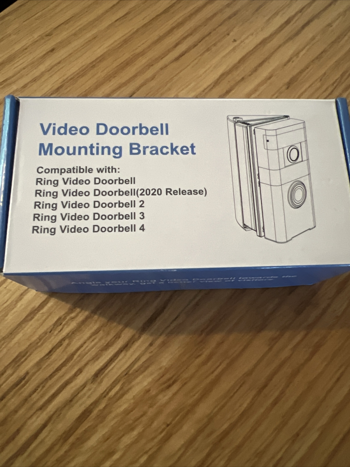 2 pk Adjustable Angle from 30* to 55* Mounting Bracket for Ring Video Doorbells