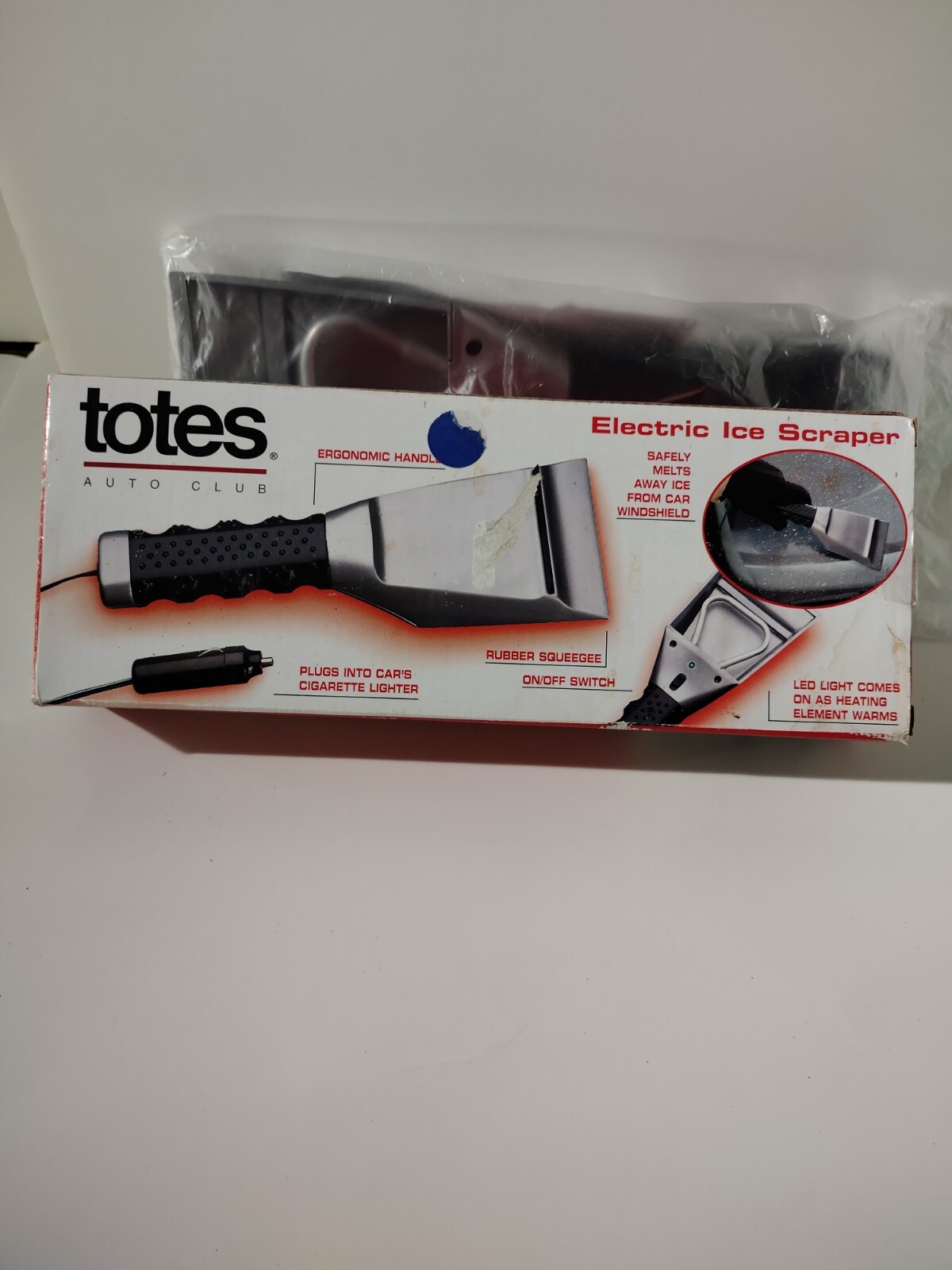 Totes Electric Ice Scraper new box Quick Easy Ice Removal from Auto Windshield