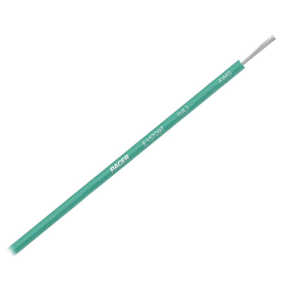 Pacer Green 12 AWG Primary Wire - 25' WUL12GN-25 UPC 840248202510