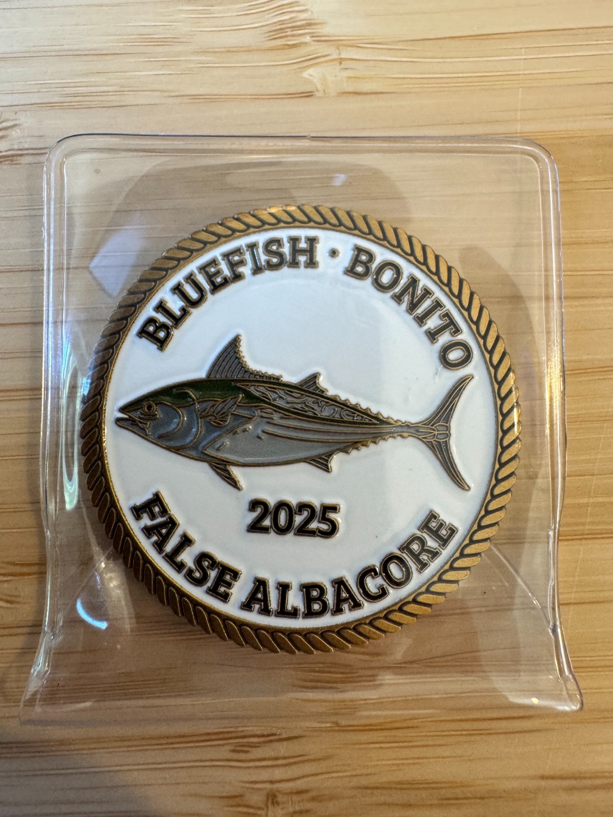 Fishing Challenge Coin - False Albacore - Martha's Vineyard 2025