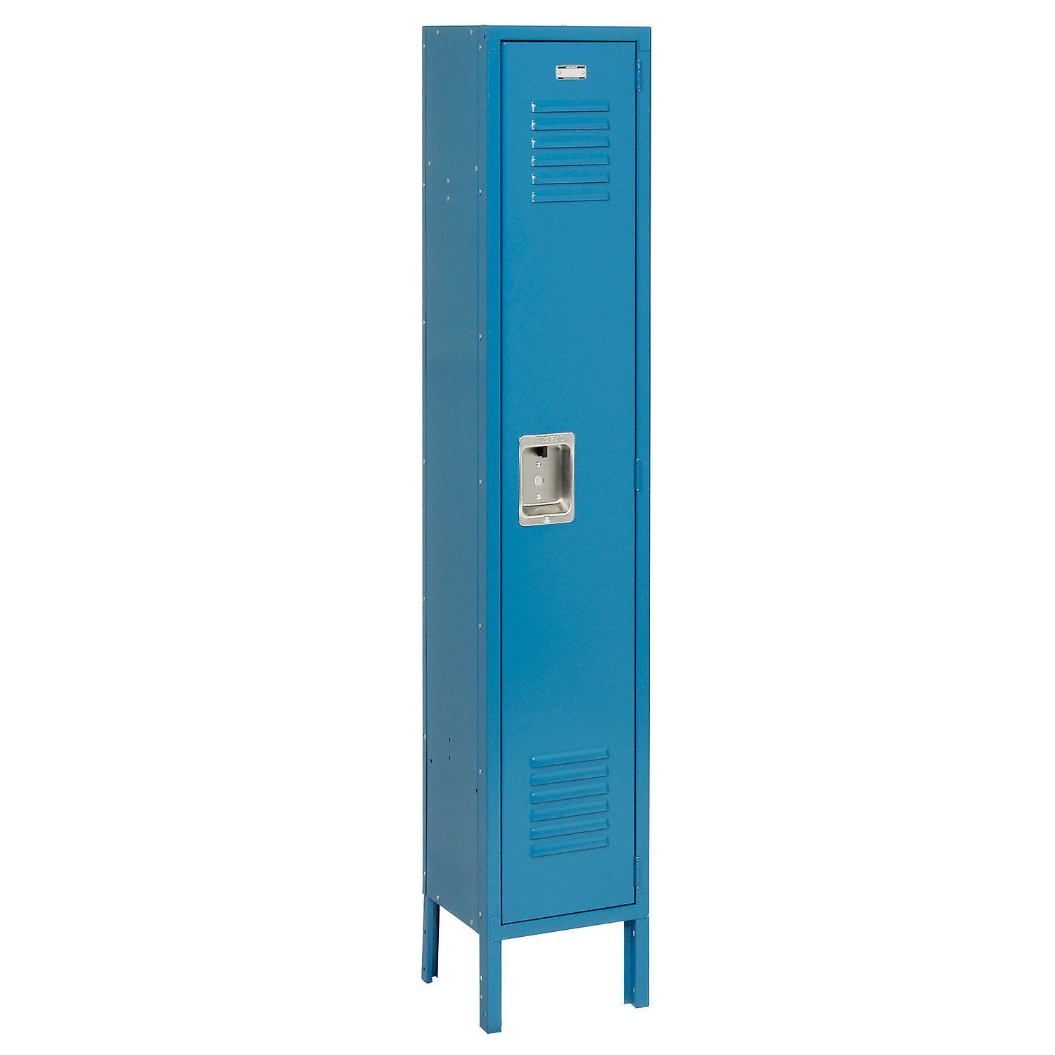 Single Tier Locker 12x12x60 1 Door Unassembled Blue