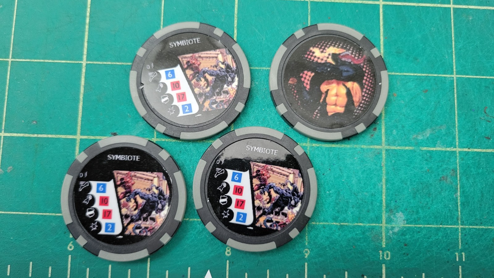 Heroclix Custom Symbiote Bystanders Tokens 4X for Venom God of Symbiotes M23-005