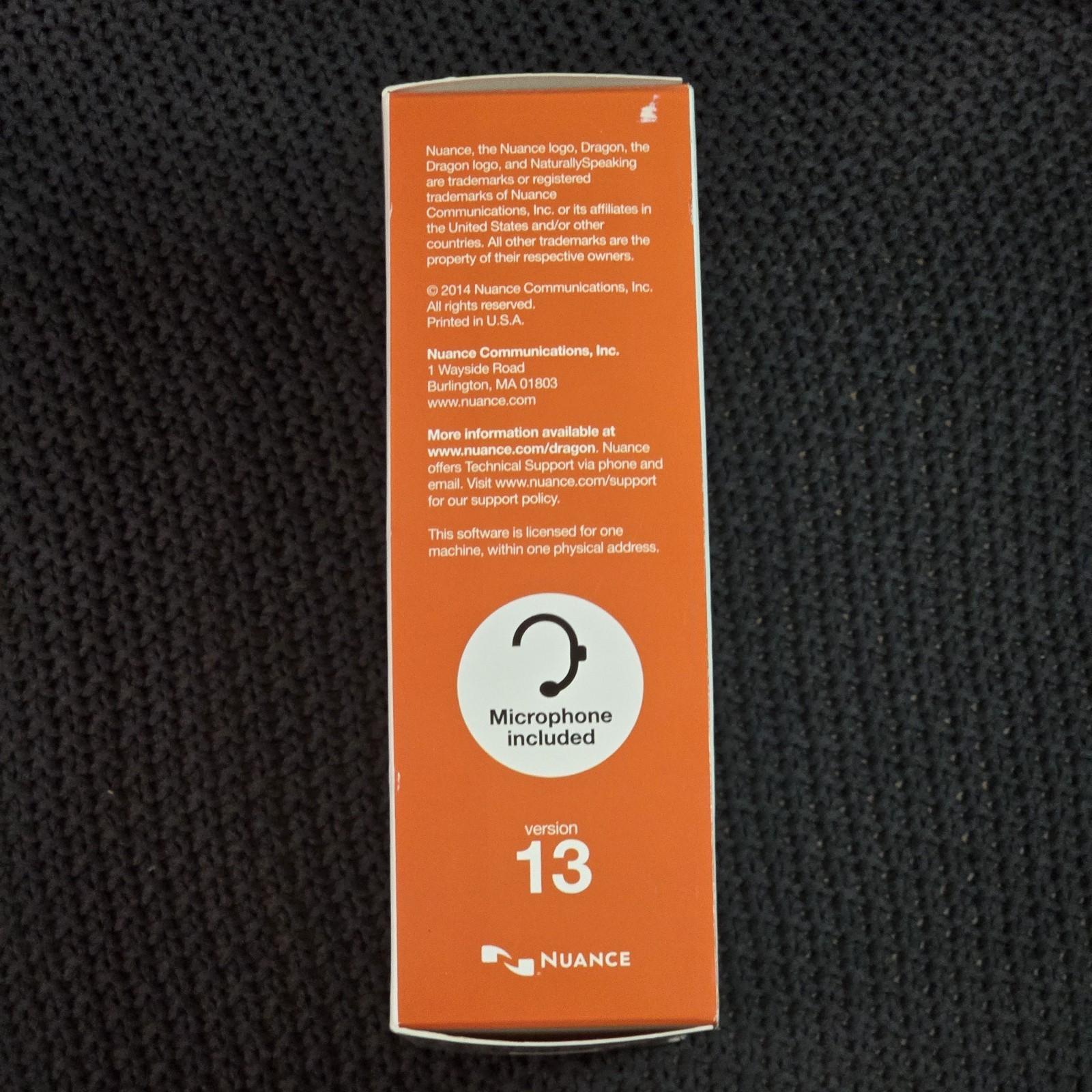 Nuance Dragon NaturallySpeaking Premium 13 Voice Recognition Software w/ Headset