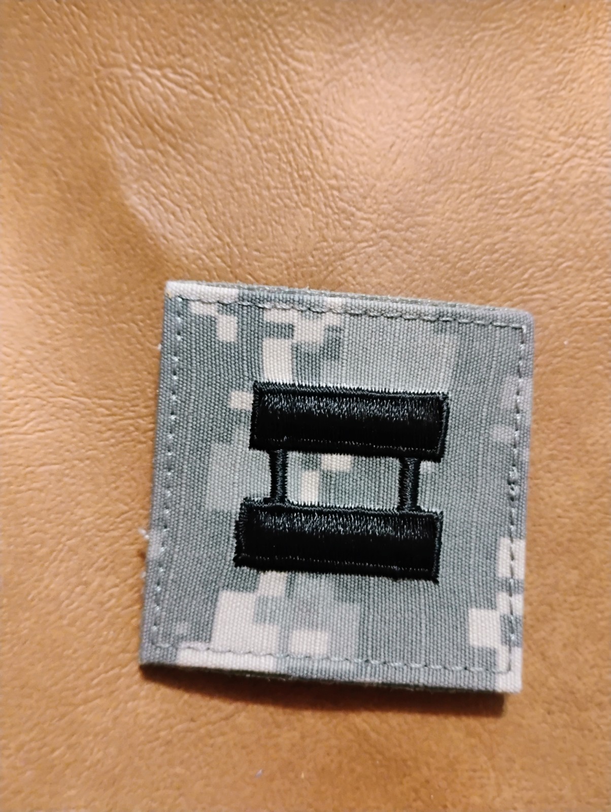 US Army Officer CPT Captain O-3 ACU w/ HOOK ~2" Chest rank patch