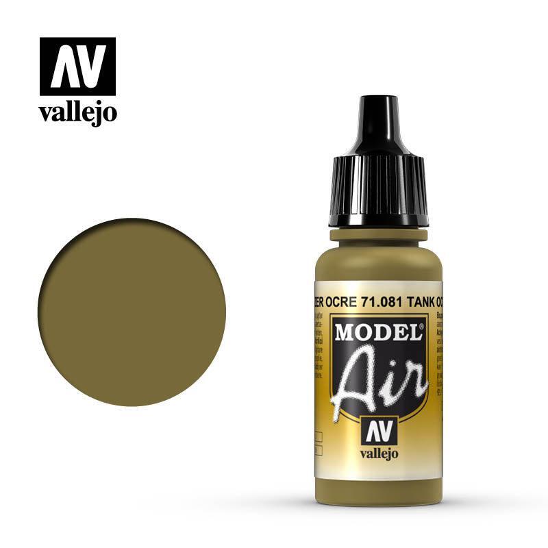 Vallejo 71081 Model Air Ochre Acrylic Paint 17ml - US
