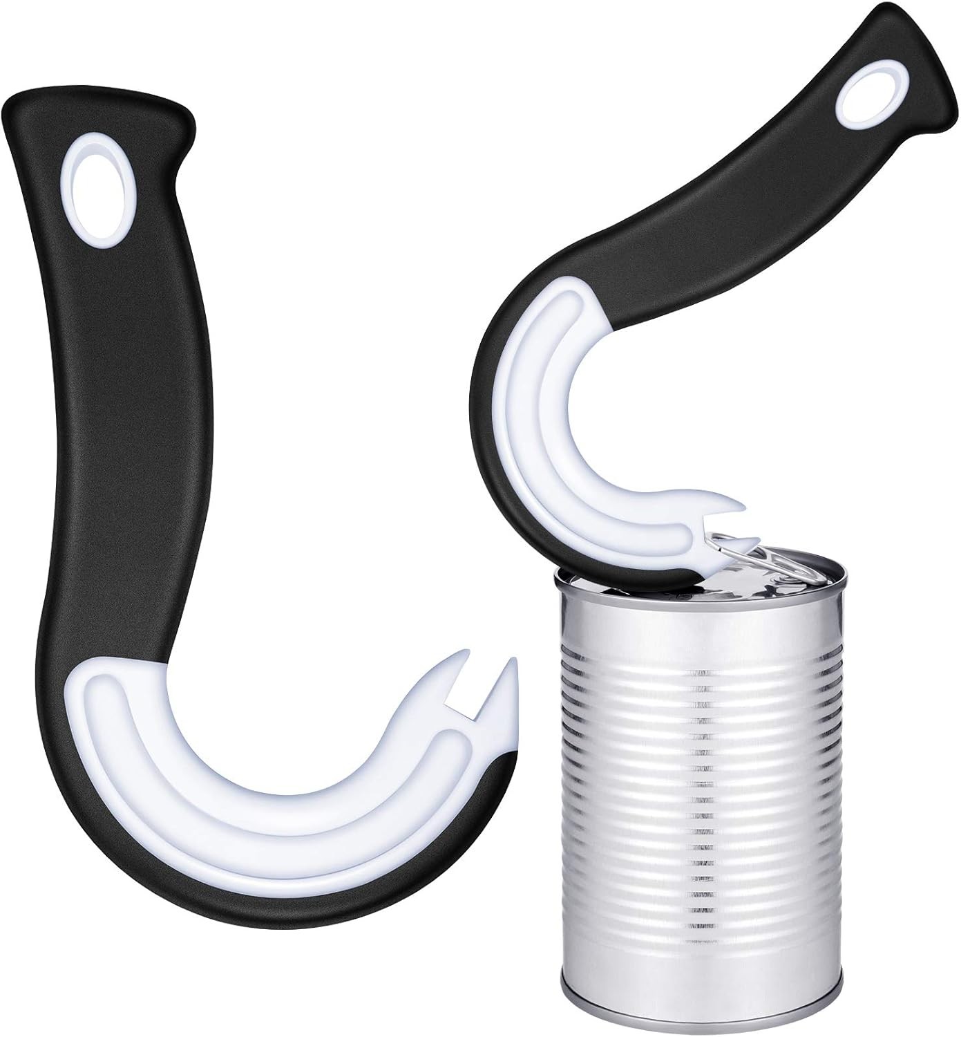 2 Pieces Easy Open Ring Pull Can Opener for Soda and Food Cans Easy