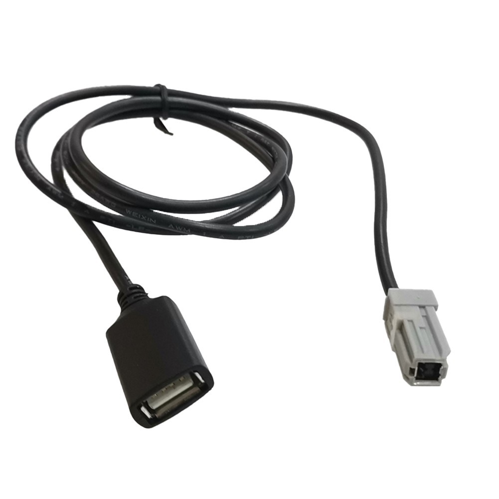 Car Aux Audio 100cm for MEDIA Wire To USB Adapter Correct Connector Brand New