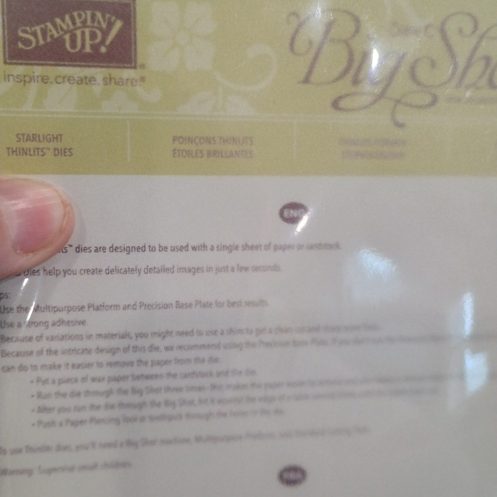 Stampin' Up Star of Light Photopolymer Stamp Set & Starlight Thinlits Dies New