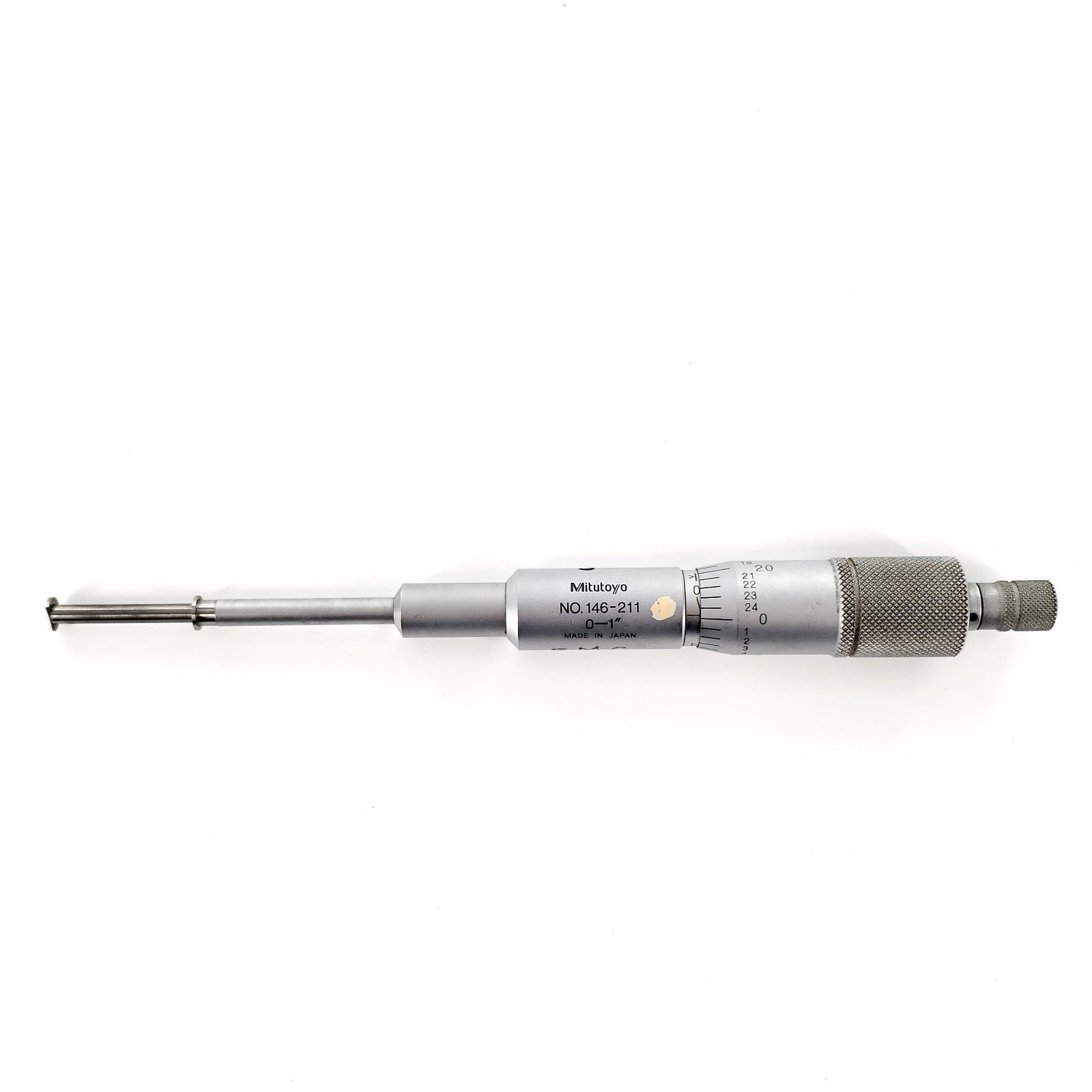 Mitutoyo 146-211 Groove Micrometer 0–1" ***Broken Flange Tip?***