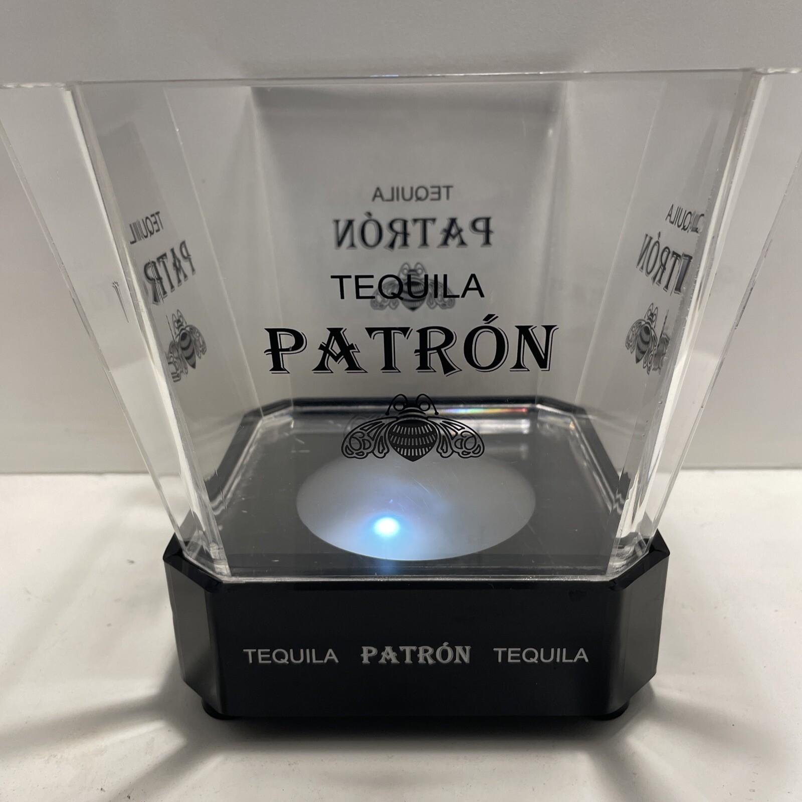 Patron Tequila Acrylic Light Up Chiller Bar Display