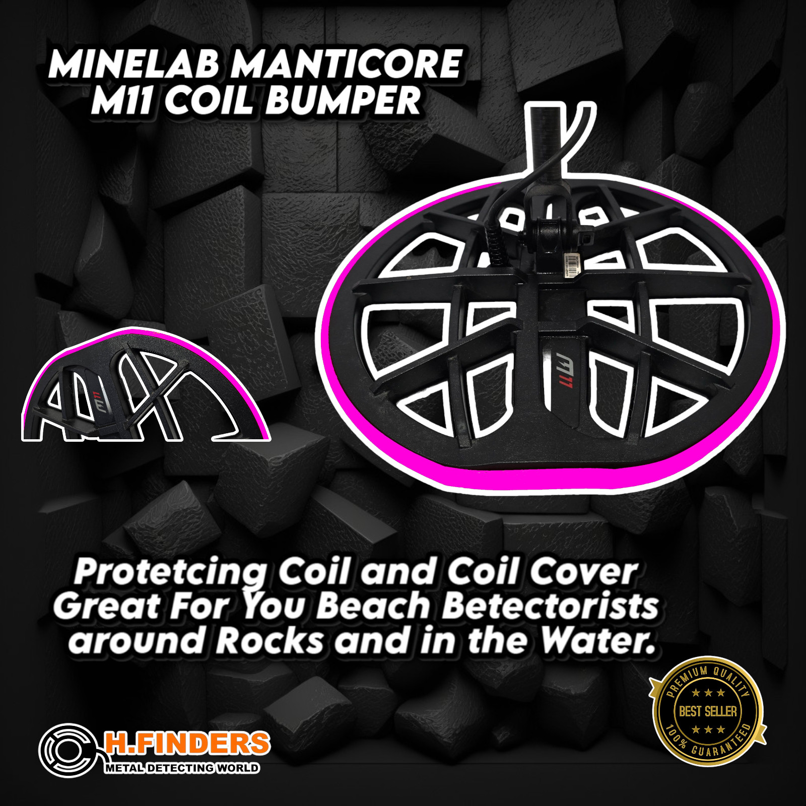 Minelab Manticore M11 Coil Bumper Pink