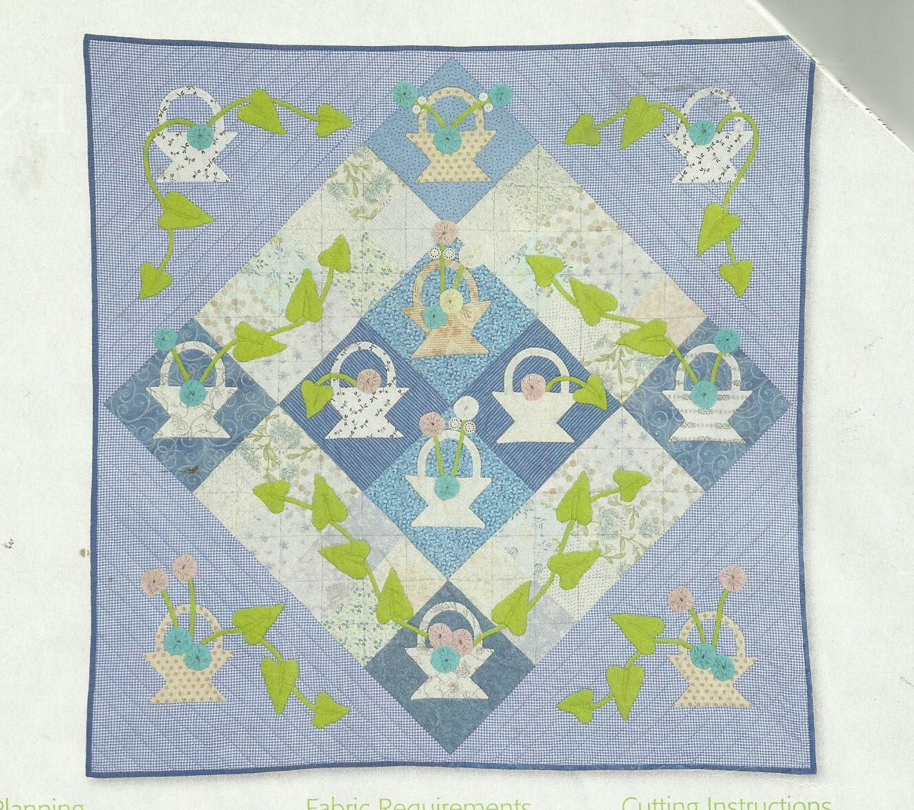 B0243 SWEET VINES QUILT PATTERN/INSTRUCTIONS