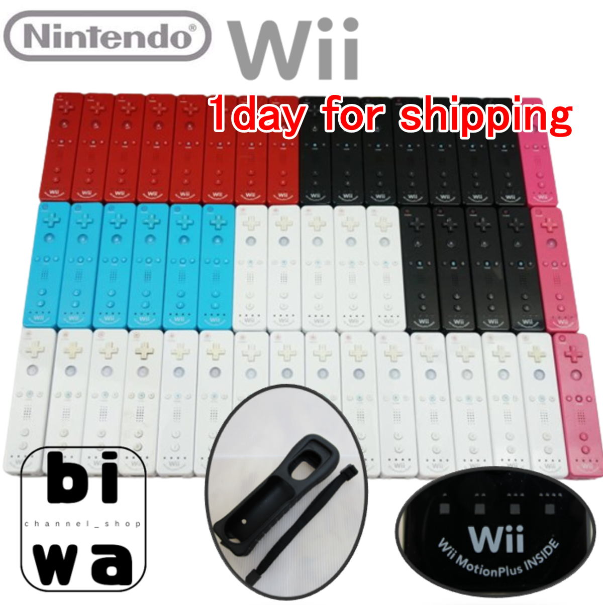 Nintendo Wii Controller Authentic OEM Wii Remote Motion Plus "YOU CHOOSE