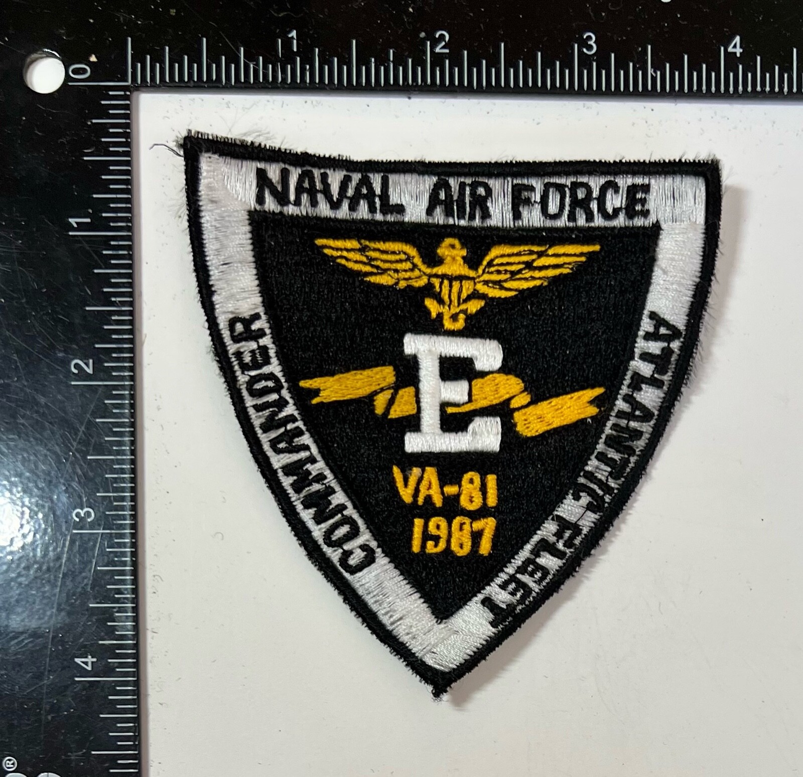 Cold War USN Naval Air Force VA-81 1987 Atlantic Fleet Philippine Made Patch