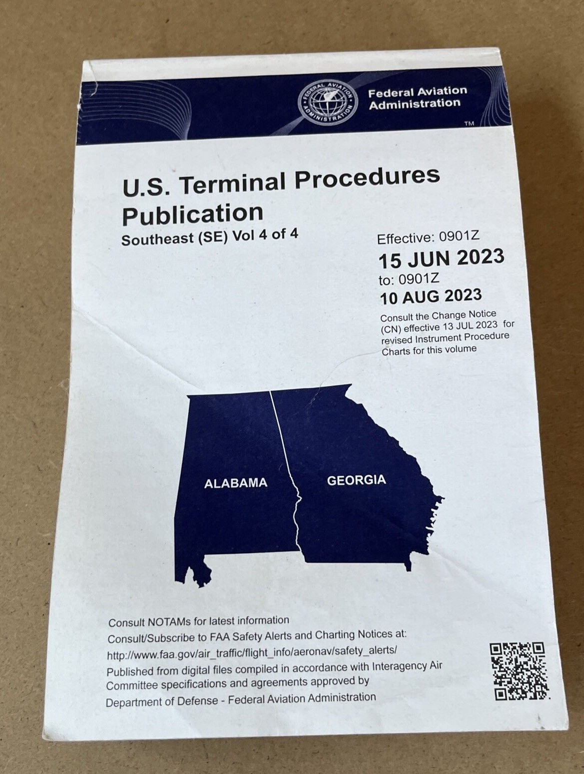 U.S. TERMINAL PROCEDURES PUBLICATION SOUTHEAST Vol 4 OF 4 (FED.AVIATION ADMIN)