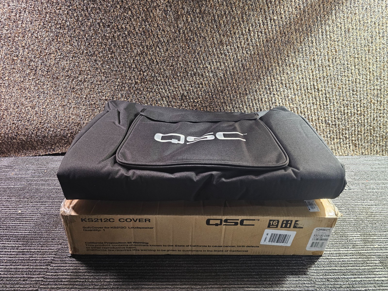 QSC KS212C-CVR Heavy-Duty Soft Padded Cover for KS212C Subwoofer, Nylon Black