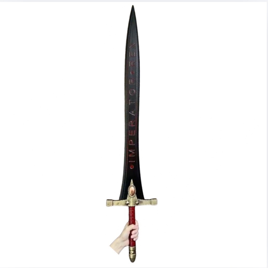 Warhammer Sigismund's Black Power Sword Cosplay Toy Safe PU 120cm Brand New