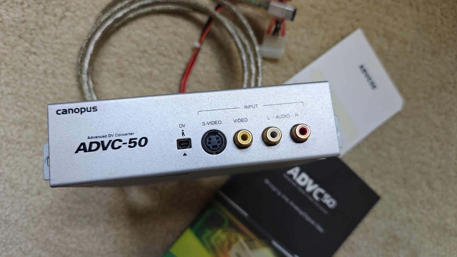 Canopus ADVC 50 Advance Digital Video Capture w/ Manual and Cables