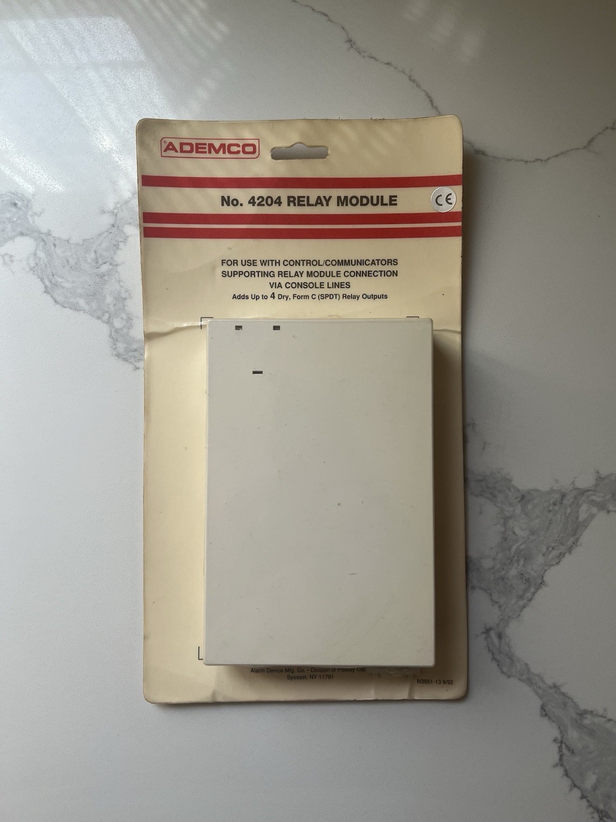 NOS (SEALED) Ademco 4204 Addressable Relay Module