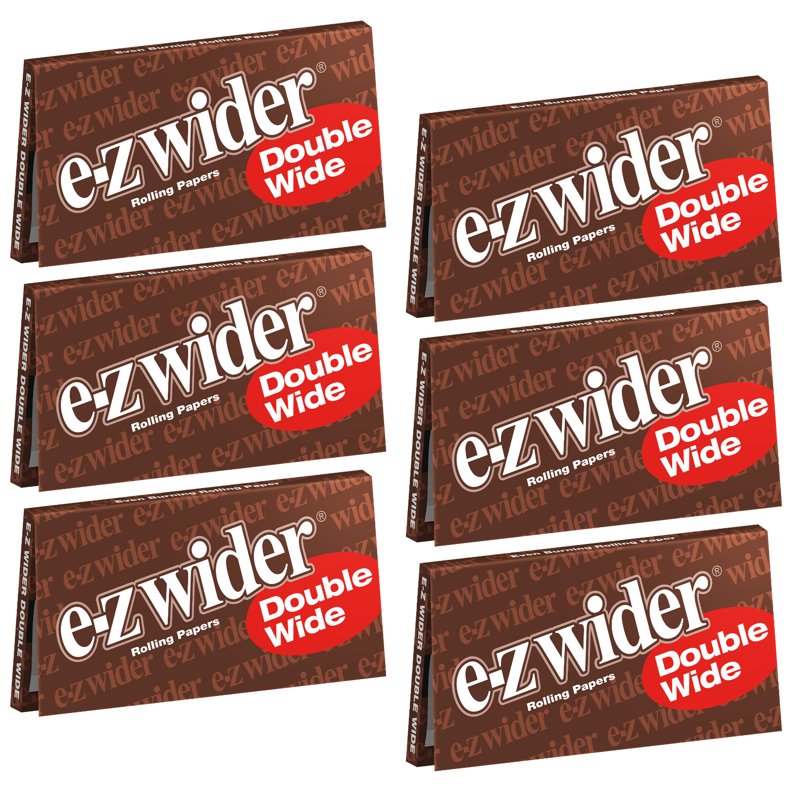 EZ Wider Double Wide Cigarette Rolling Papers 2.0 (144 Total Leaves) 6 Booklets