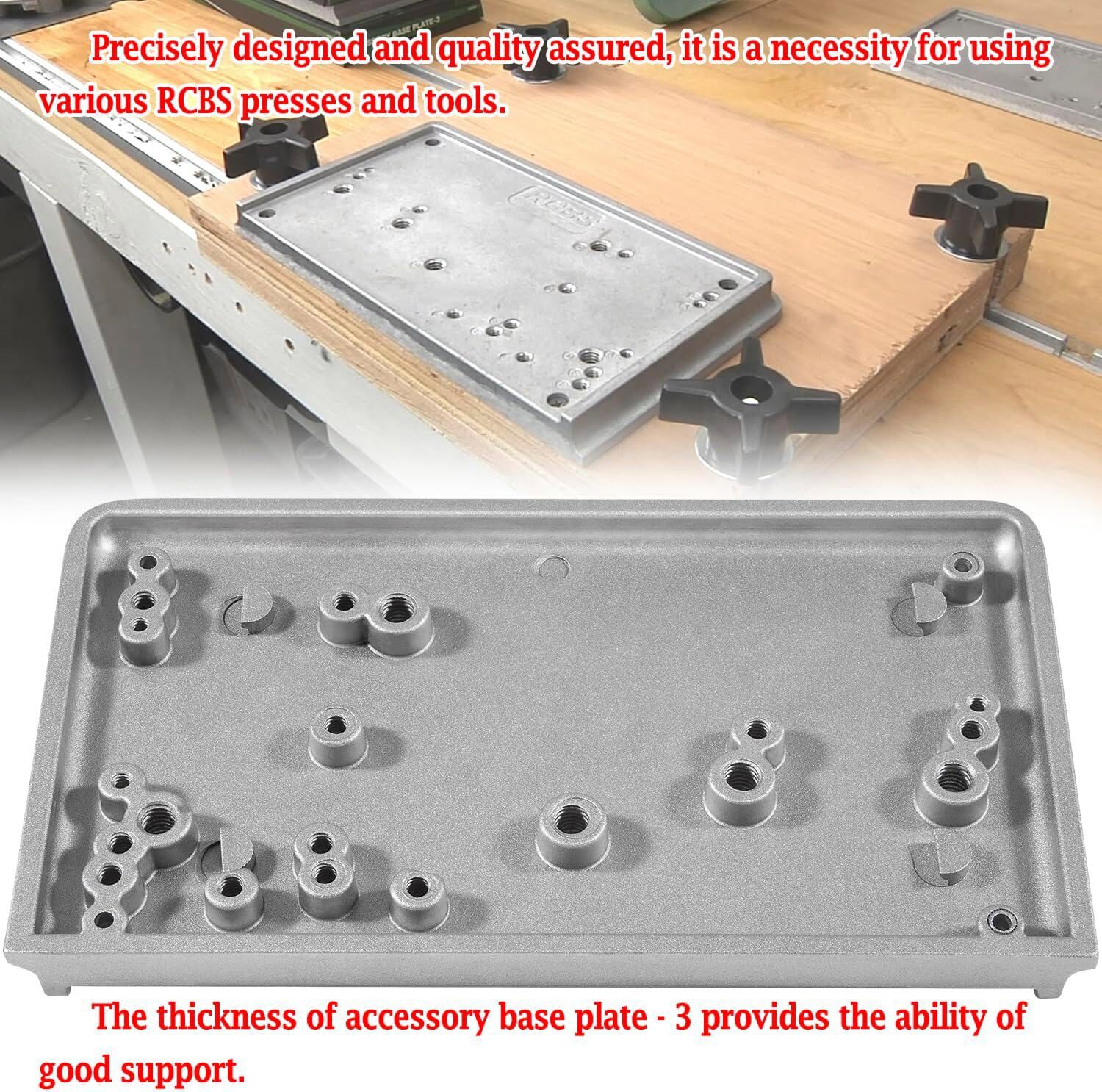 9282 Shell Holder Accessory Base Plate - 3 Replacement For RCBS Presses & Tools