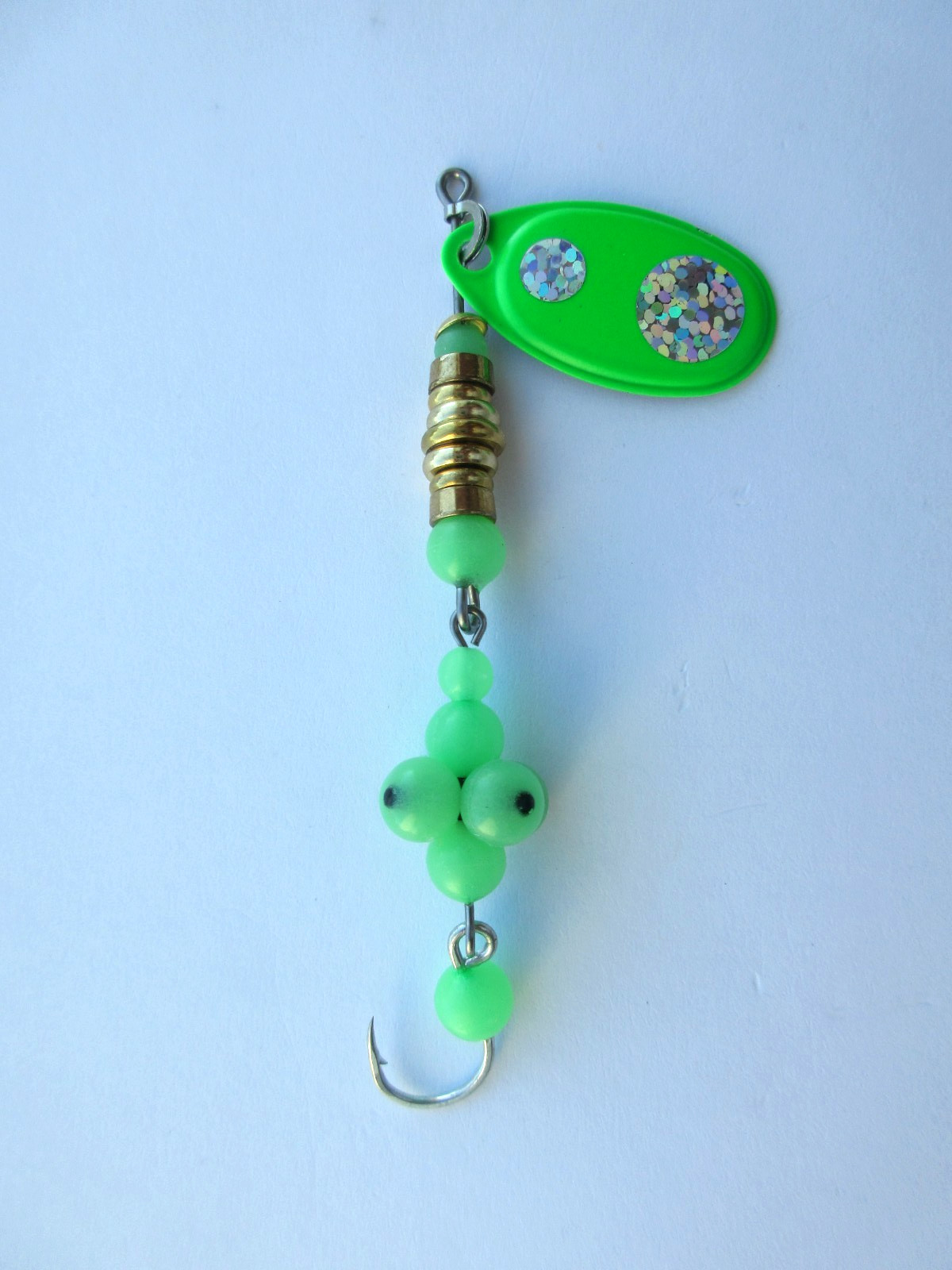 "New" Salmon River Egg Cluster Spinnerbait for Salmon Steelhead Trout - #6 Hook