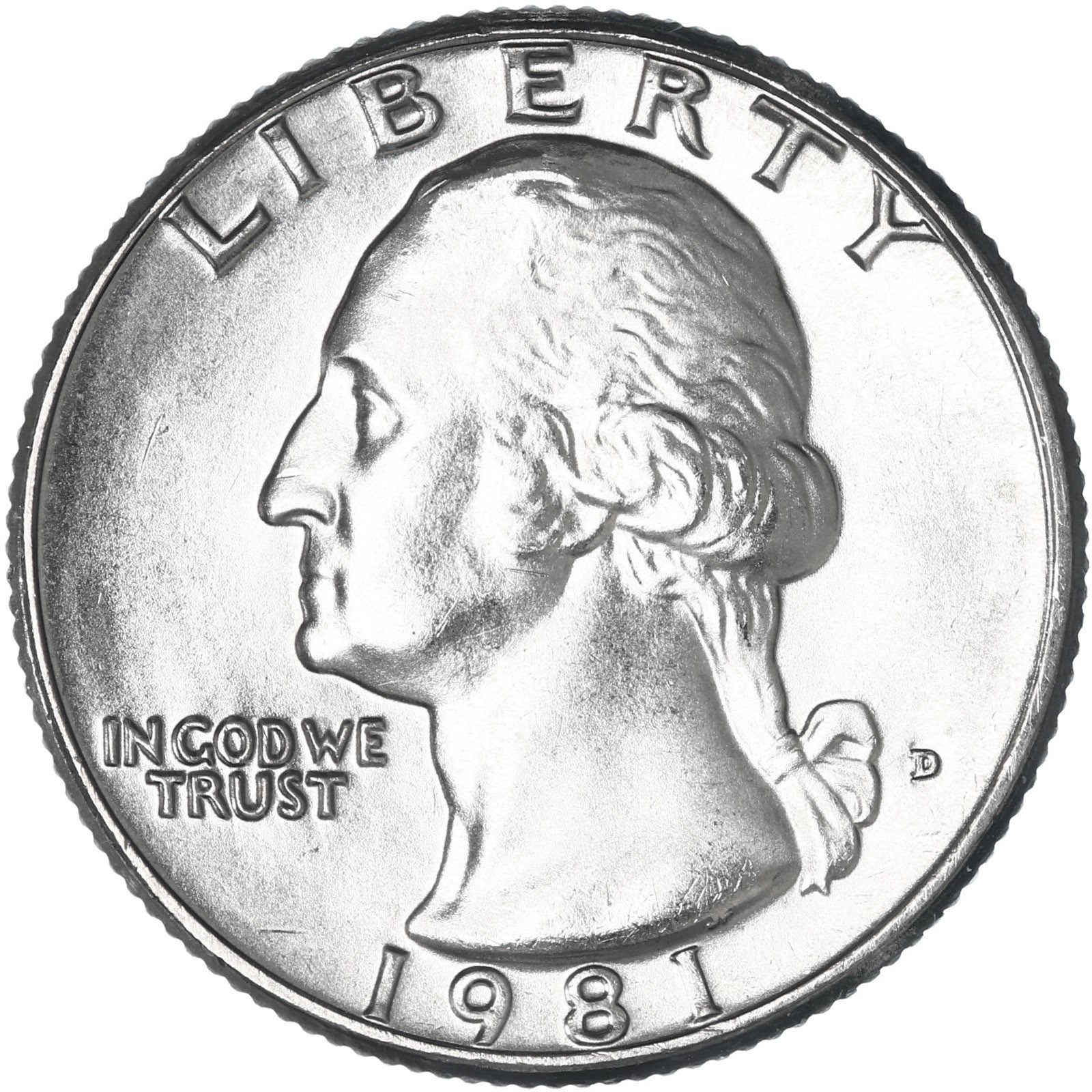 1981 D Washington Quarter Choice BU US Coin