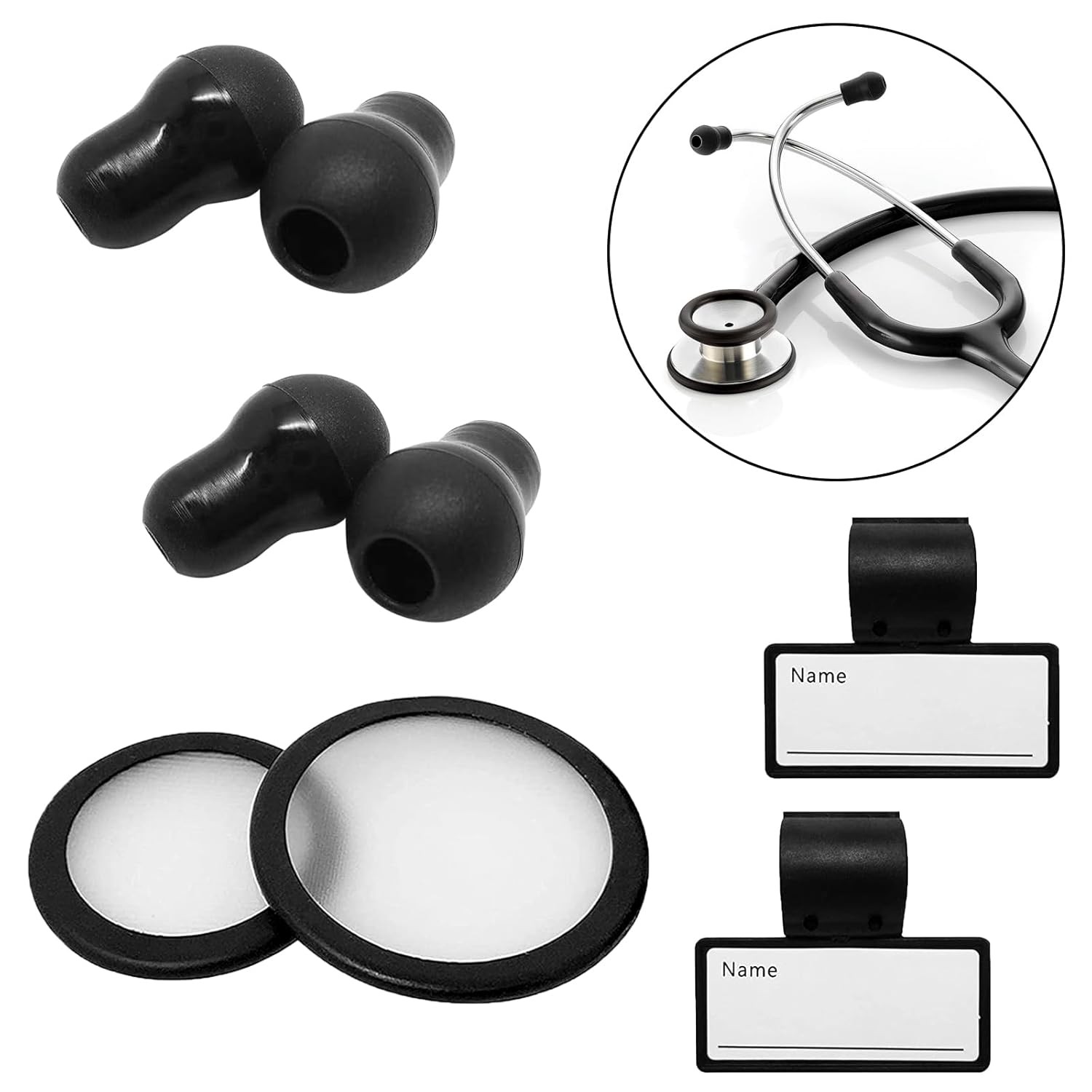 Stethoscope Replacement Part Kit Diaphragm for Littman black