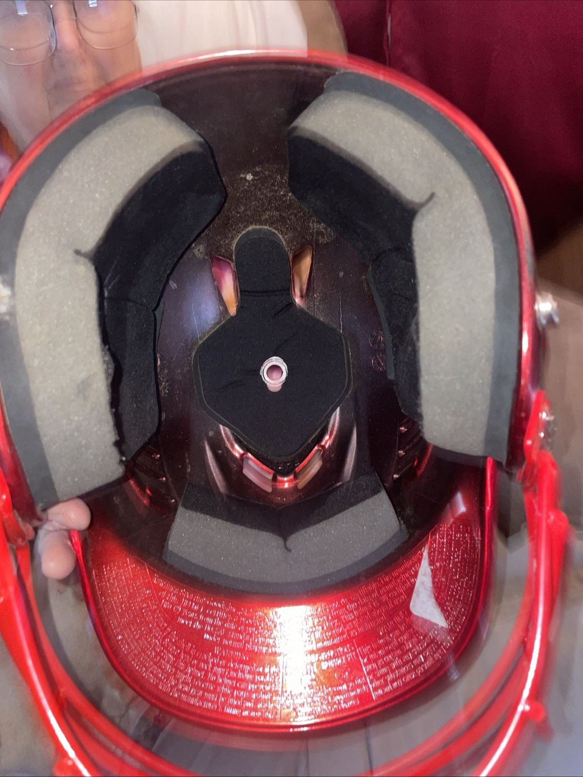 Rawlings Red Batting Helmet Size 6 7/8 ￼