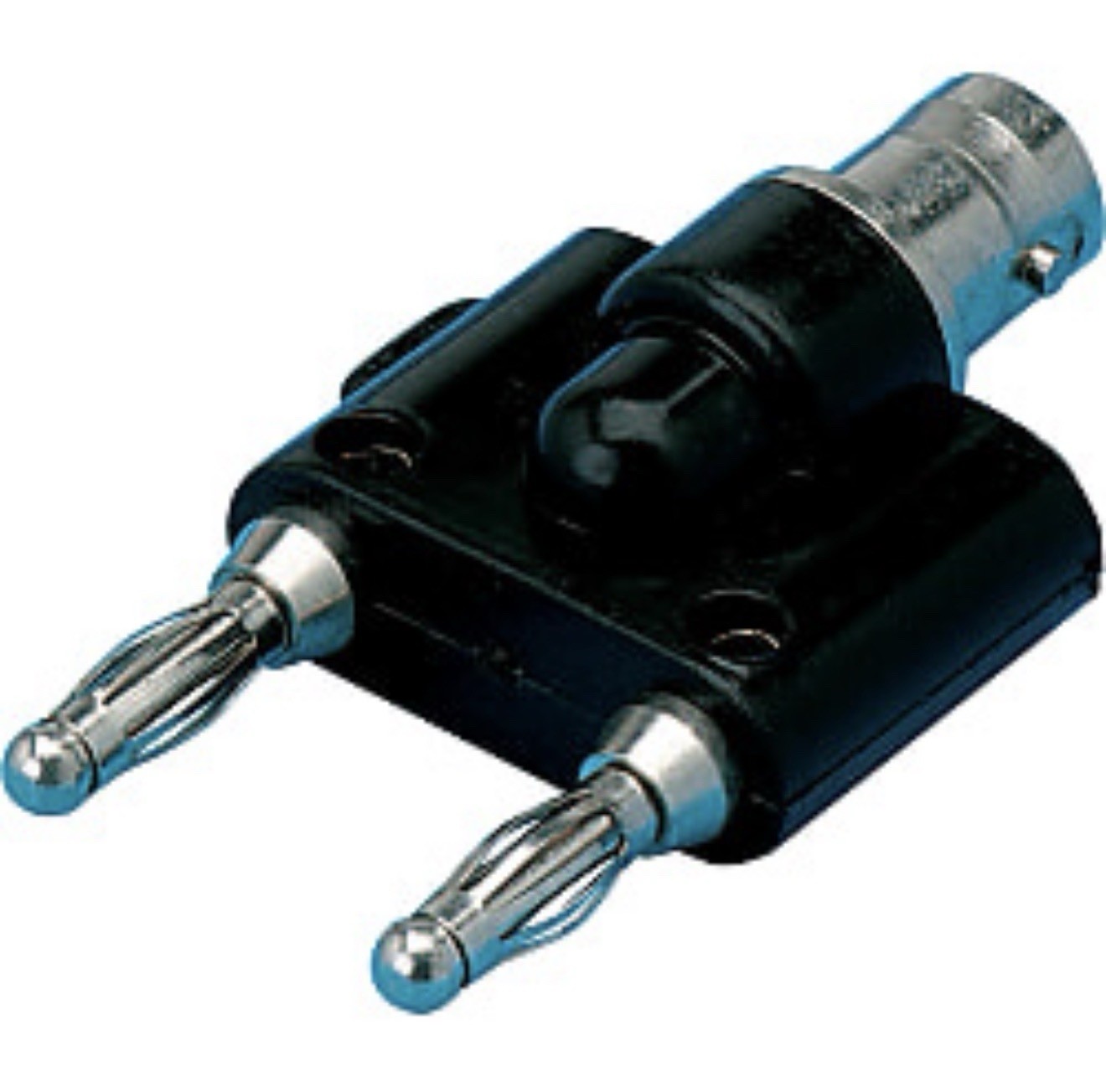 10pcs BNC Female to Dual 4mm Banana Male Plug Binding Coaxial Adapter Connector