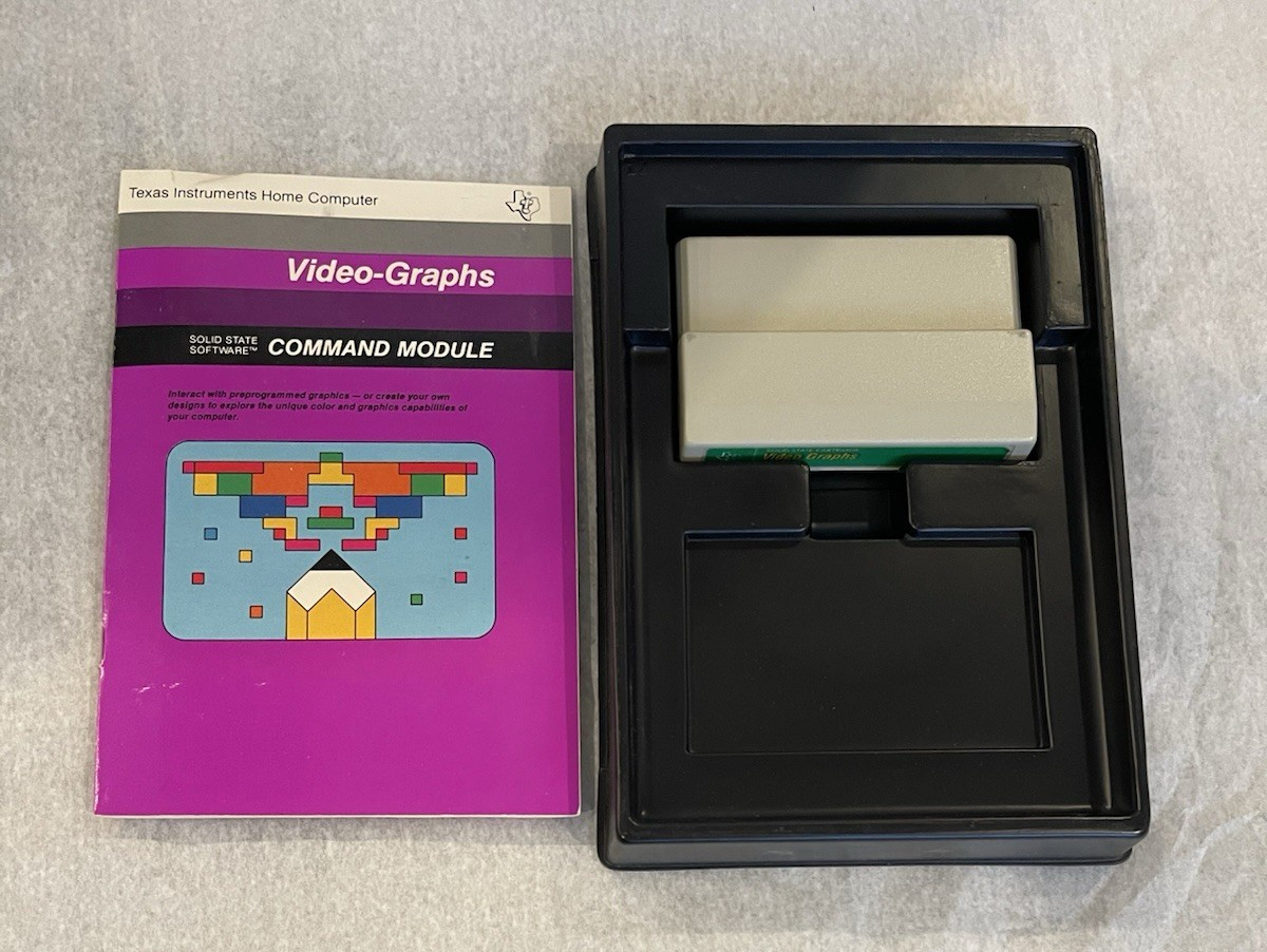 Computer Applications Software - Video Graphs- Texas Instruments TI-99/4a