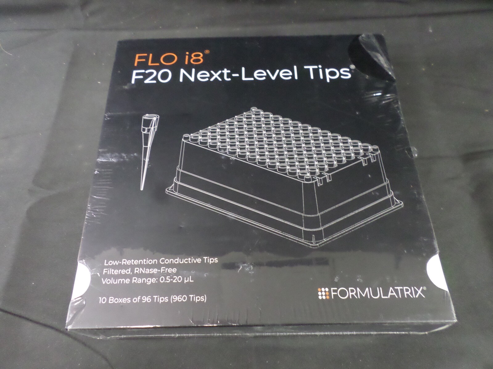 FORMULATRIX 20μL FLO i8 F20 Next-Level LR Filter Pipette Tips 800001A (960/Pack)
