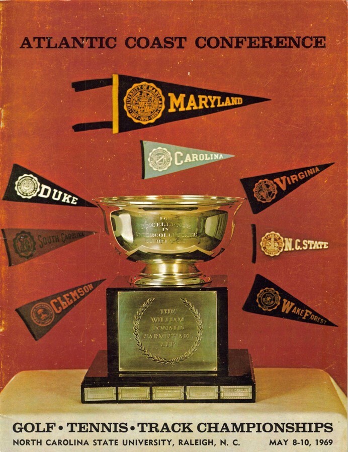 1969 ACC TRACK, GOLF, TENNIS CHAMPIONSHIPS PROGRAM (NC STATE BASEBALL
