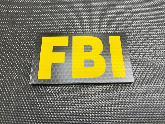 Infrared Reflective FBI Federal Bureau of Investigation Agent Patch IR