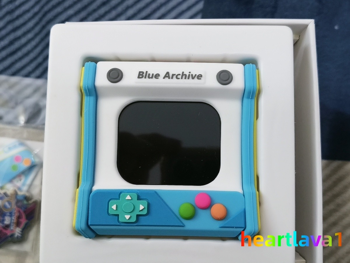 Official Blue Archive CUBE FACE LCD Touch Screen Wireless Bluetooth Earphones