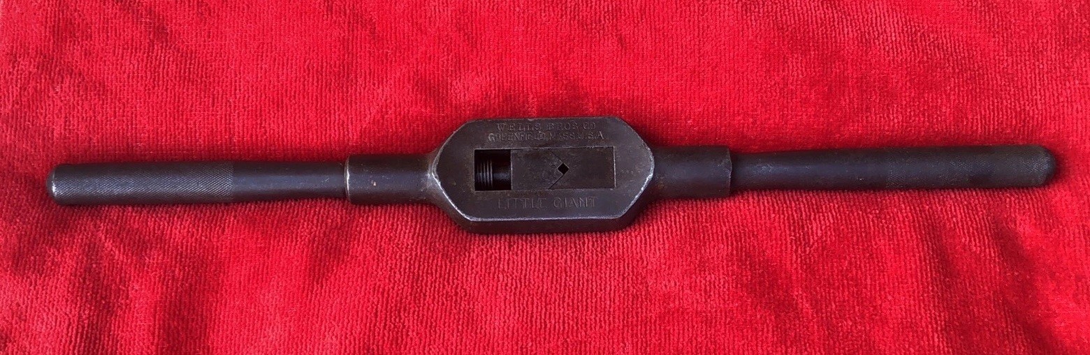 Vintage Wells Bros Co Greenfield Mass No. 6 Tap Handle Wrench 15 In Long U.S.A.