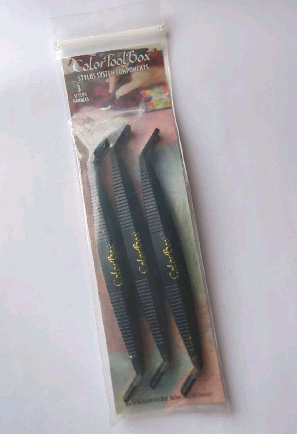 Color Tool Box Stylus System Components Pack Of 3 Stylus Handles Black NEW