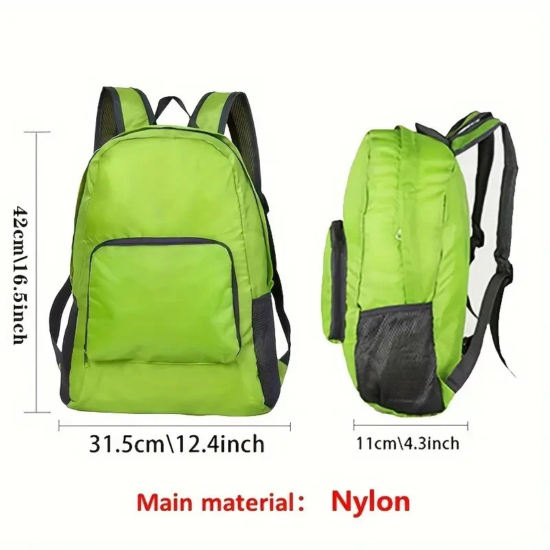 Lightweight Backpack1pc Foldable Travel Backpack Large Capacity Hiking Backpack
