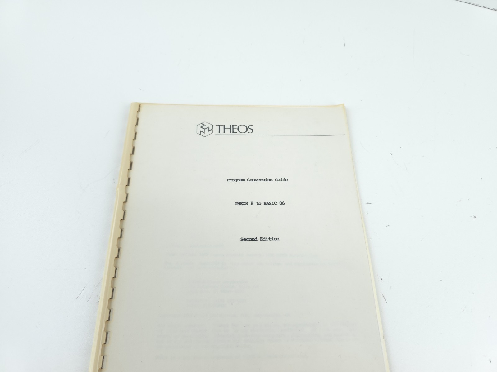 Theos Operating Language Programming Users Guide Manual Vintage Computer