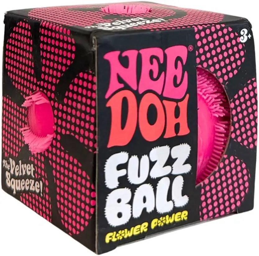 Needoh Fuzz Ball Flower Power Random Color.