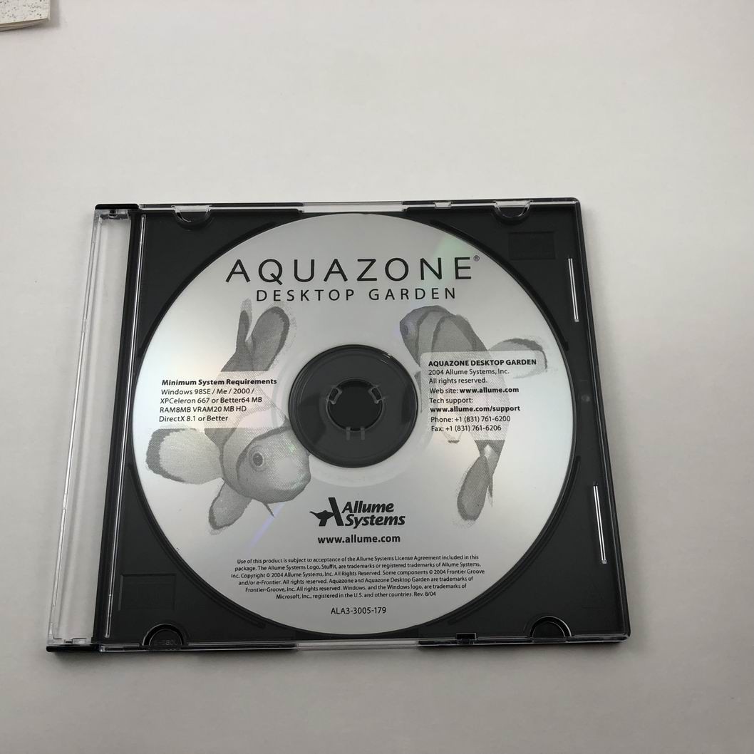 AQUAZONE DESKTOP GARDEN : For Windows 98/2000/XP CD-ROM & Manual