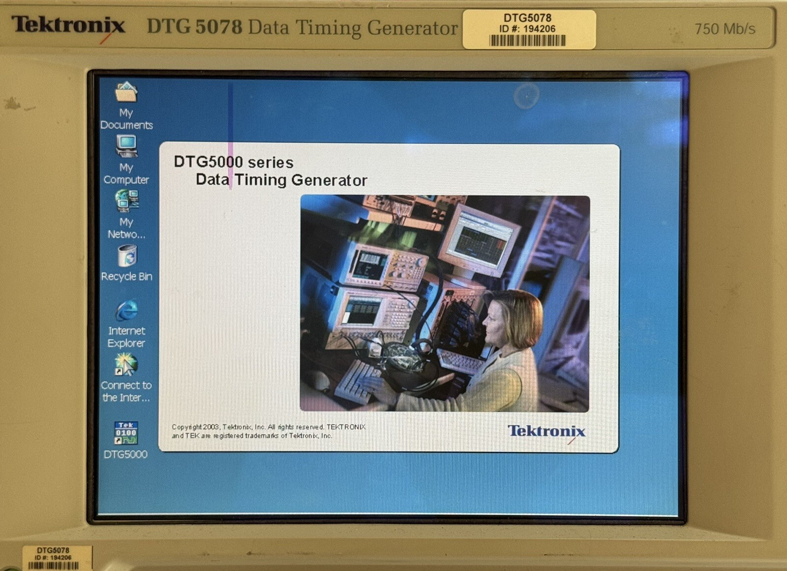 Tektronix DTG 5078 Data Timing Generator - 750Mb/s