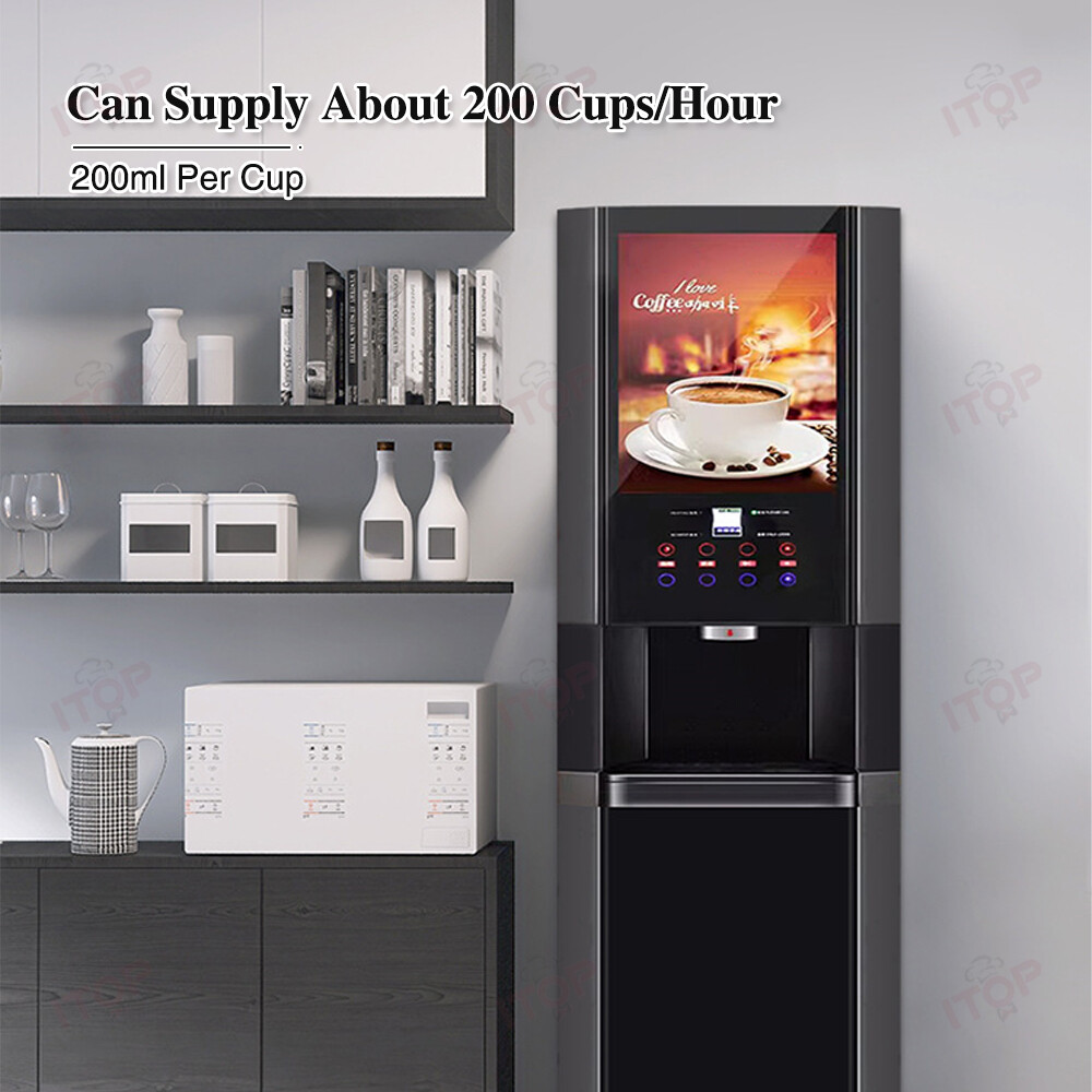Commercial Coffee Machine Multi-Function Hot Cold Instant Coffee Maker 110V/220V