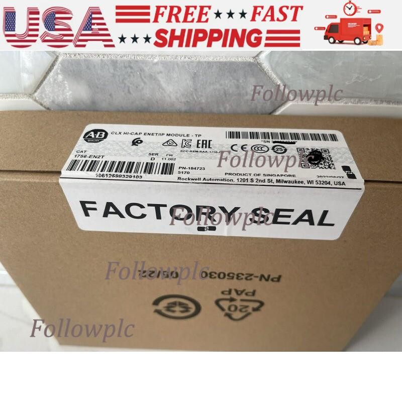 New Factory Sealed Allen Bradley 1756-EN2T ControlLogix EtherNet/IP US Free Tax